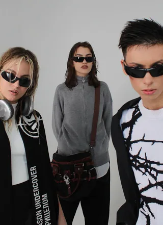 Кардиган «CARDI GUN GRAY» в реальной жизни 1