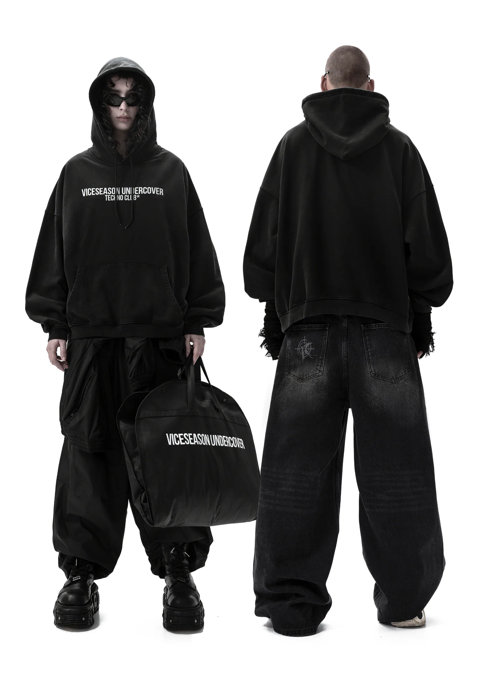 Худи «Techno club black» V2 - 2