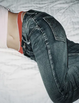 Джинсы «Skins blue» в реальной жизни 3