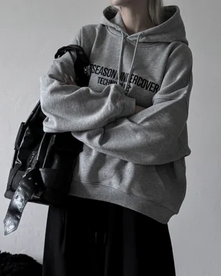 Худи «Techno club gray» V2 в реальной жизни 2